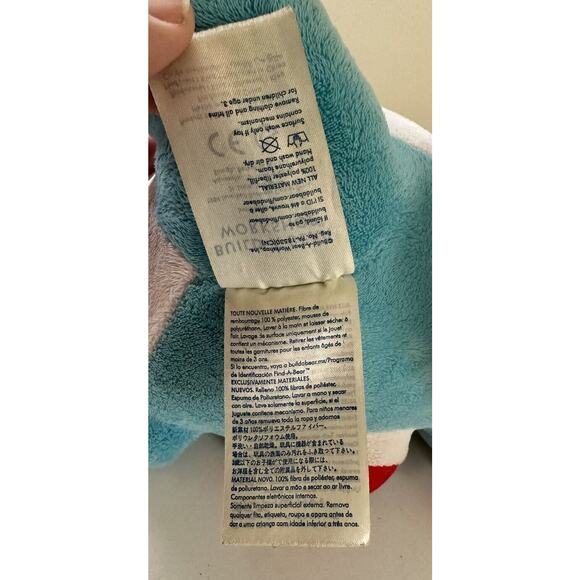 Build-A-Bear Blue Yoshi Super Mario Bros. Plush Nintendo Limited Edition- 16” - Picture 10 of 10